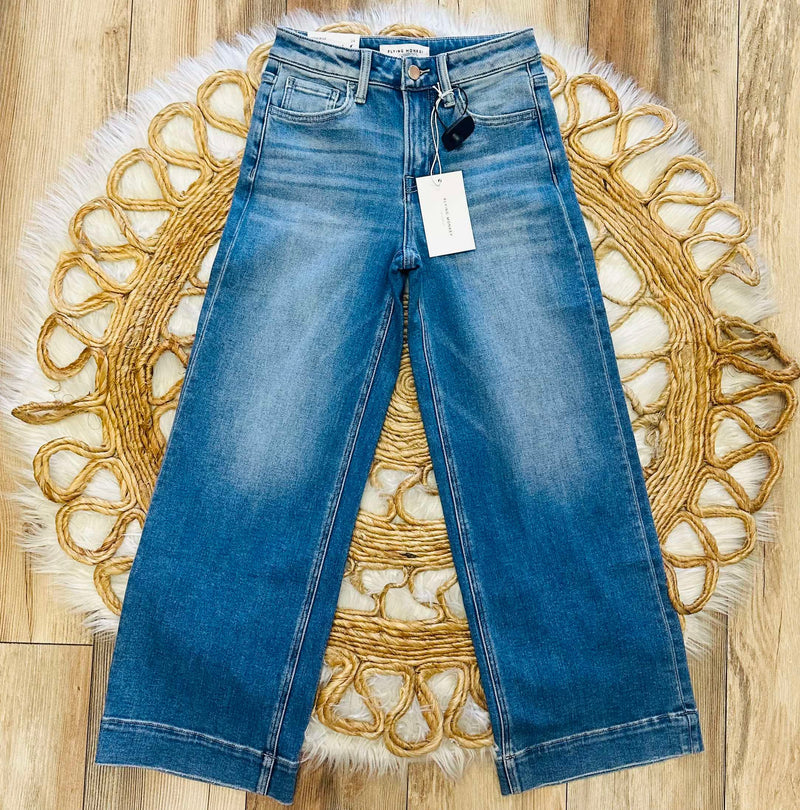 Flying Monkey Style F5911 High Rise Wide Leg Jeans