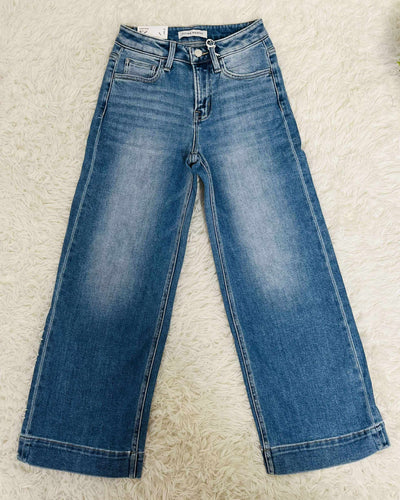 Flying Monkey Style F5911 High Rise Wide Leg Jeans