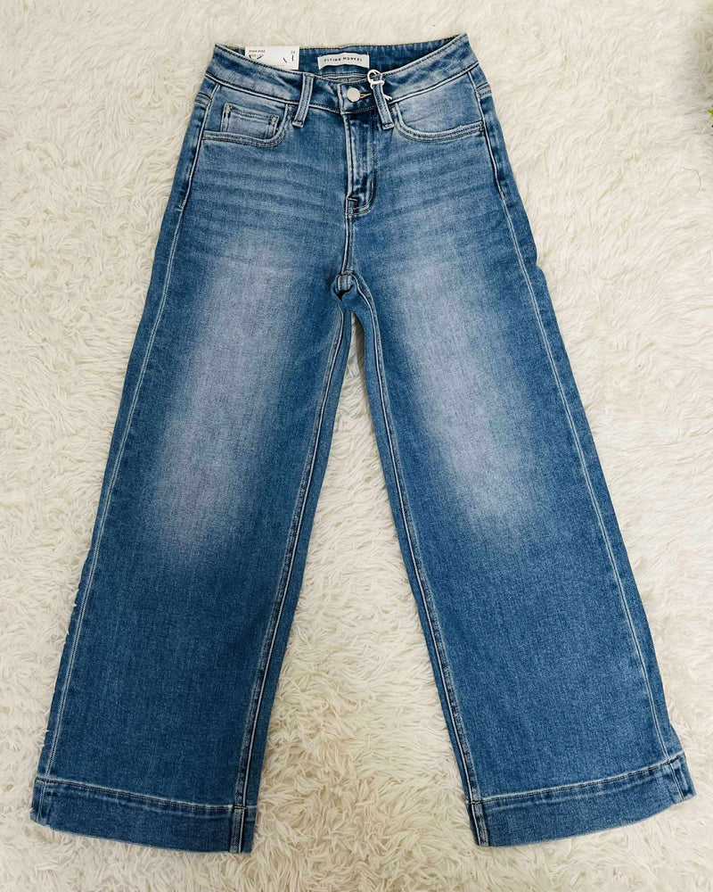 Flying Monkey Style F5911 High Rise Wide Leg Jeans