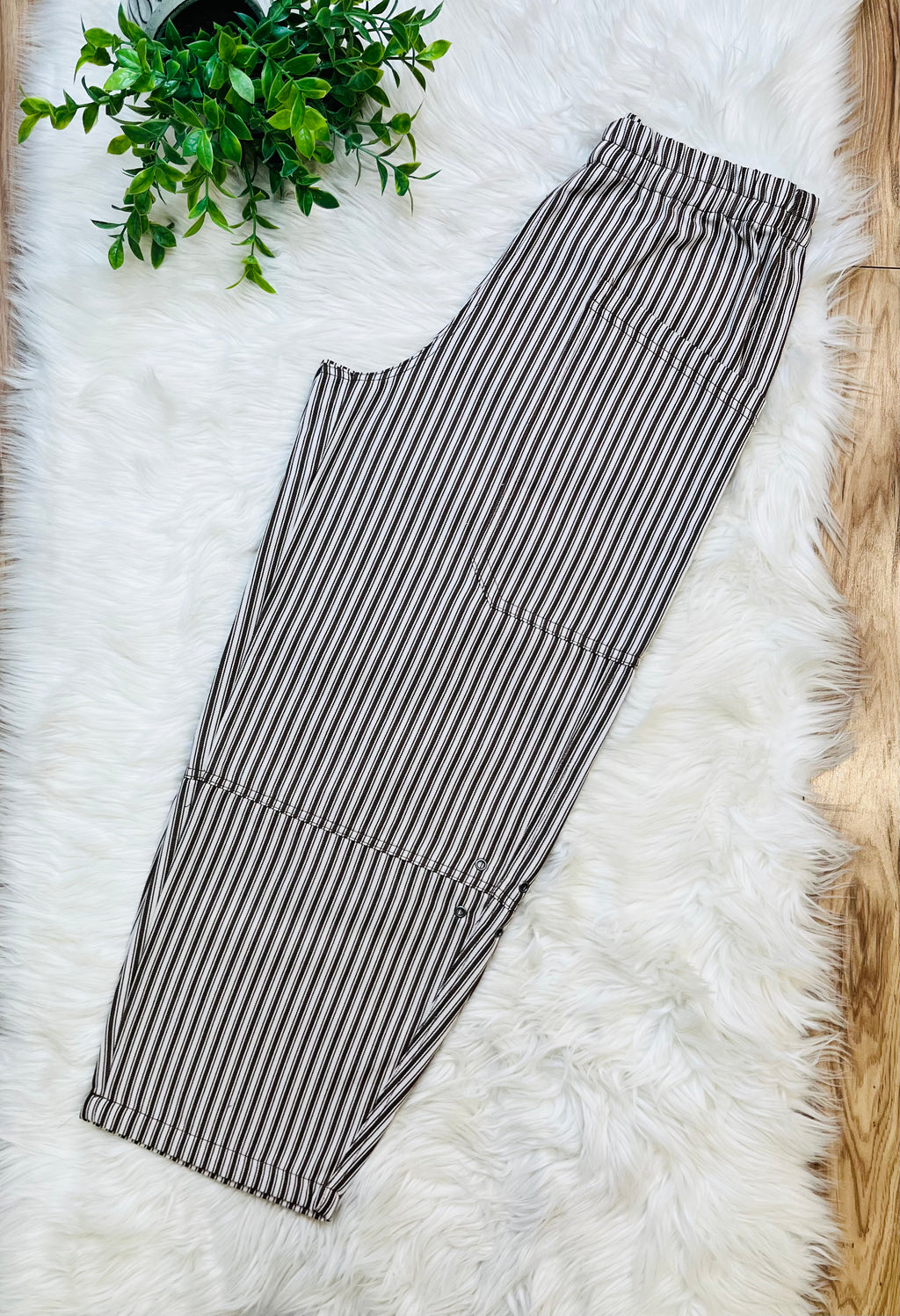 Women’s Blu Pepper Brown Stripe Pants