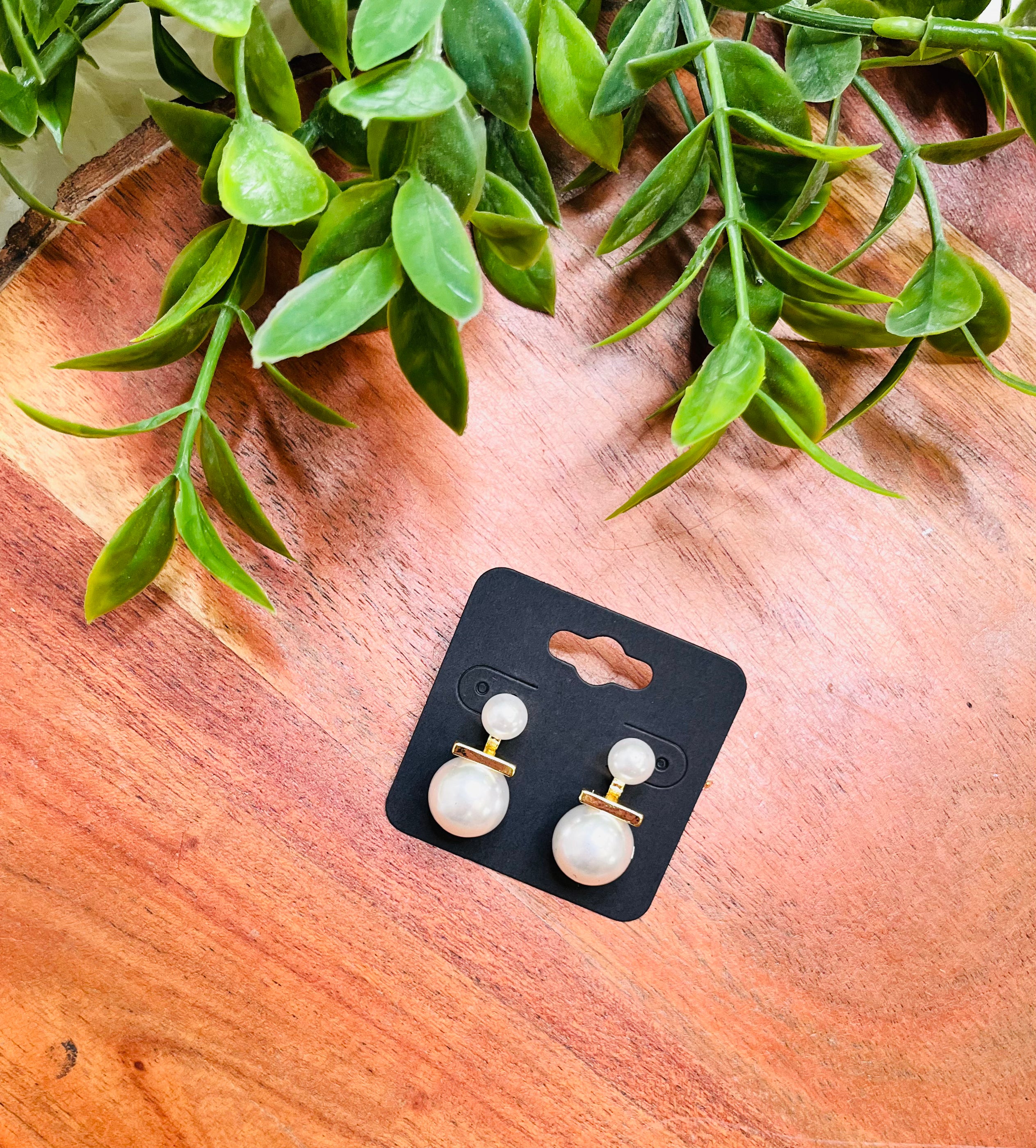 Women’s Pearl Gold Dipped Earrings
