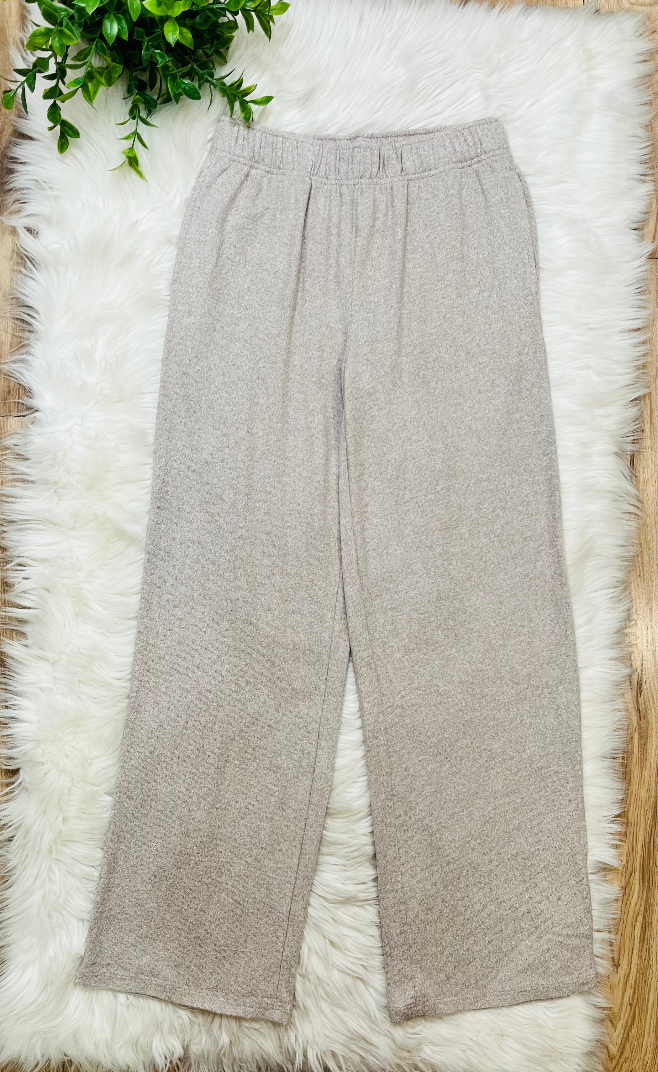 Women’s Zenana Ash Mocha Melange Pant Set