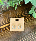 Women’s Square Diamond Earrings