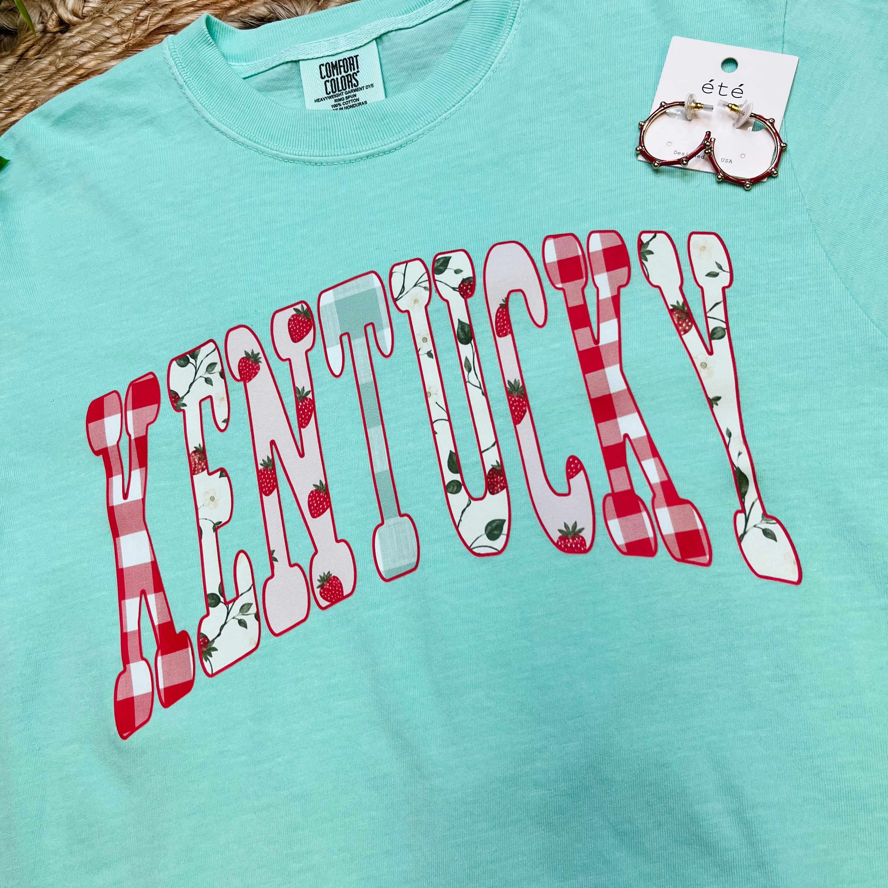 Women’s Mint Green Kentucky Strawberry Tee