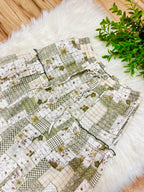 Women’s Anniewear Sage Patchwork Wide Leg Pants- Loose Fit
