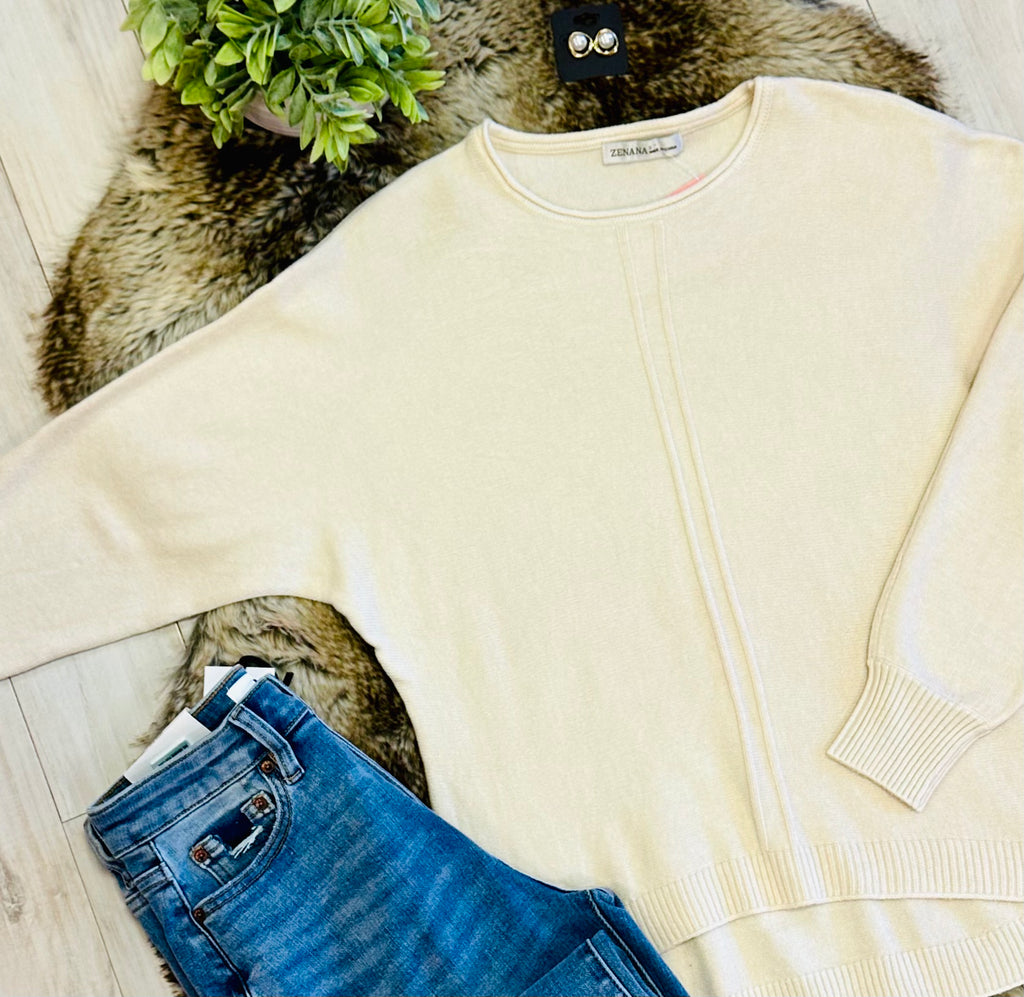 Women’s Sand Beige Knit Sweater