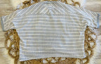 Women’s Very J Grey and White Knit Top