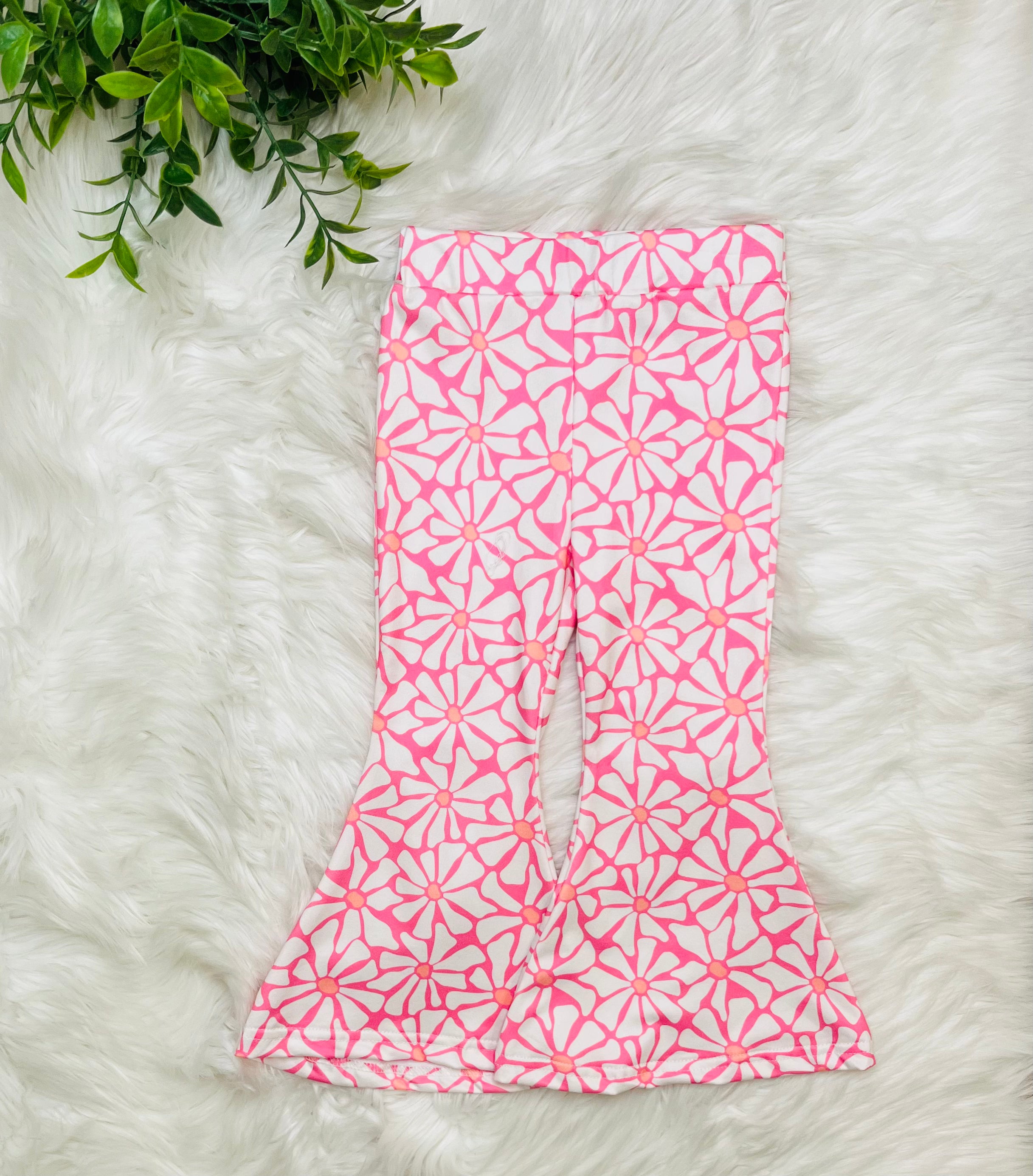 Girl’s Pink and Coral Pant Set