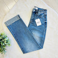 Women’s Mica High Rise Straight Jeans with Cuffed Hem #3286