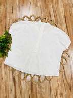 Women’s Umgee Cream Textured Button Down Top- Oversized