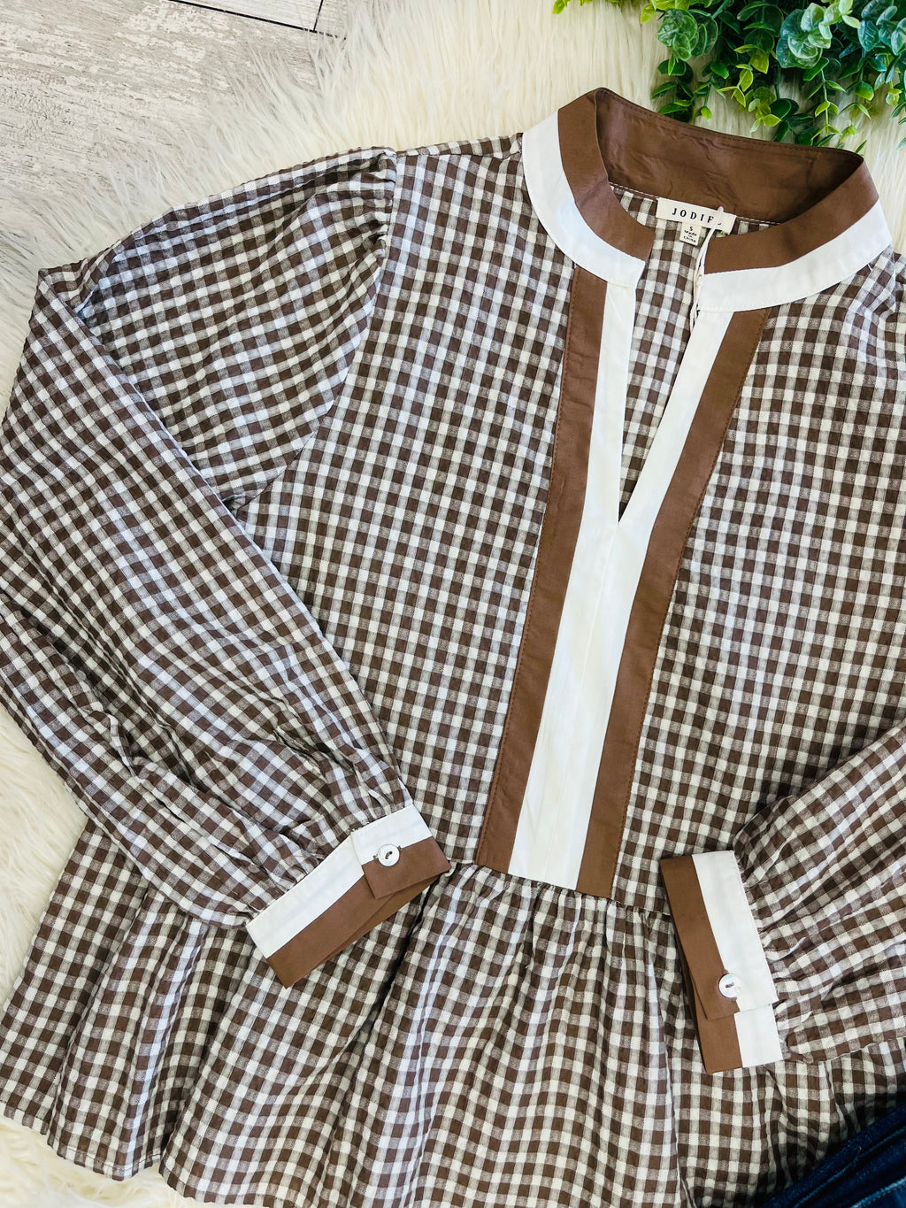Women’s Jodifl Gingham check Top - True to size