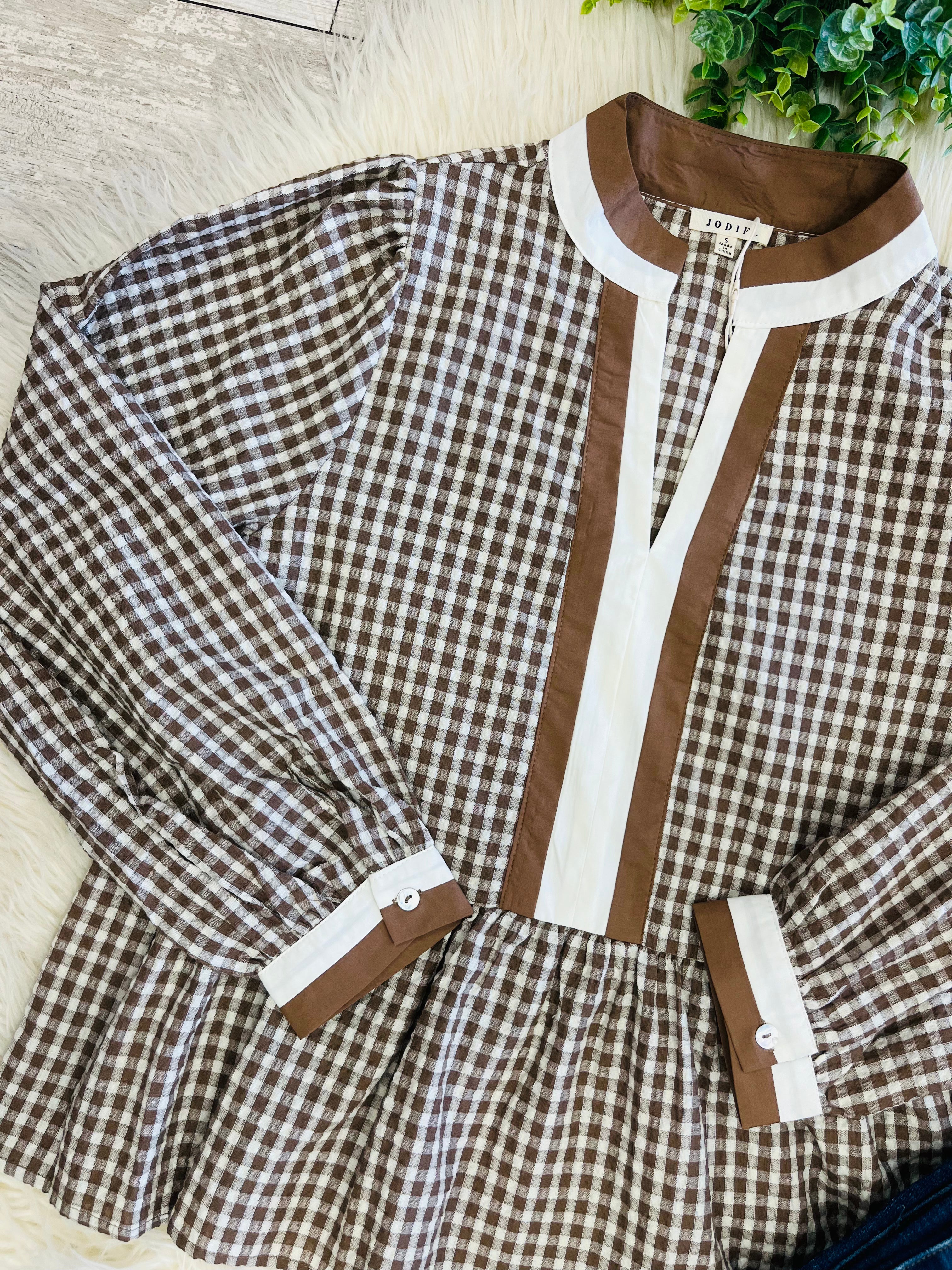 Women’s Jodifl Gingham check Top - True to size