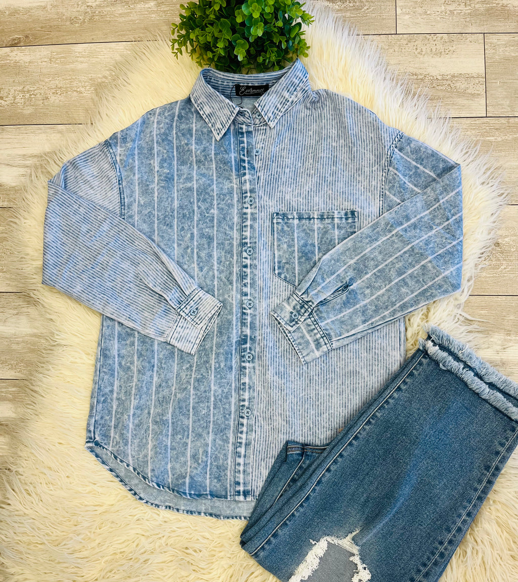 Women’s Evermmee Denim Top - True to Size