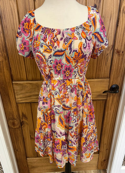 Women’s mixed print dress - Mini Mee Boutique