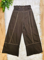Women’s Zenana Exposed Seam Espresso Drawstring Pants- True to Size