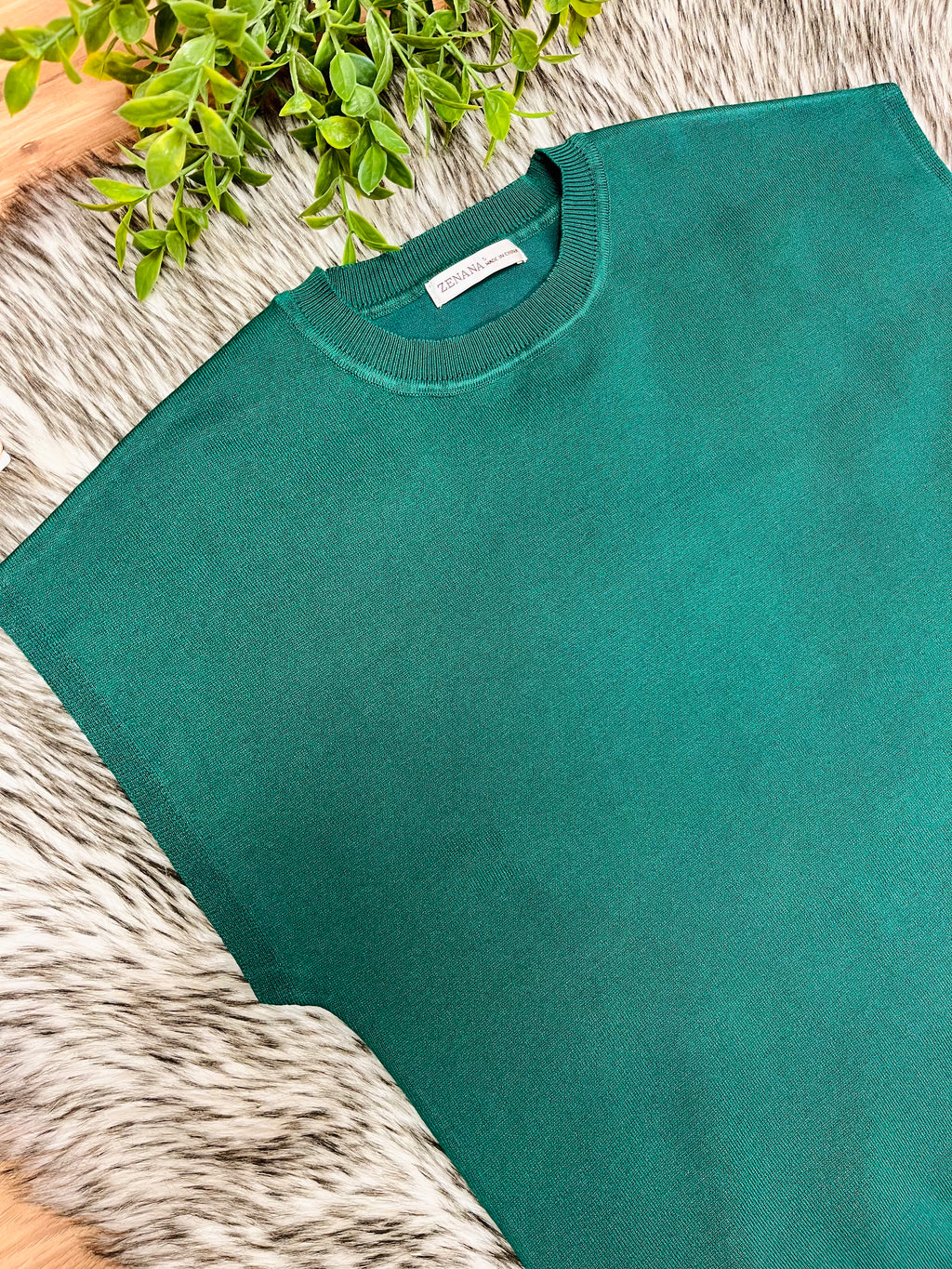 Women’s Zenana Forest Green Vest Top- True to Size