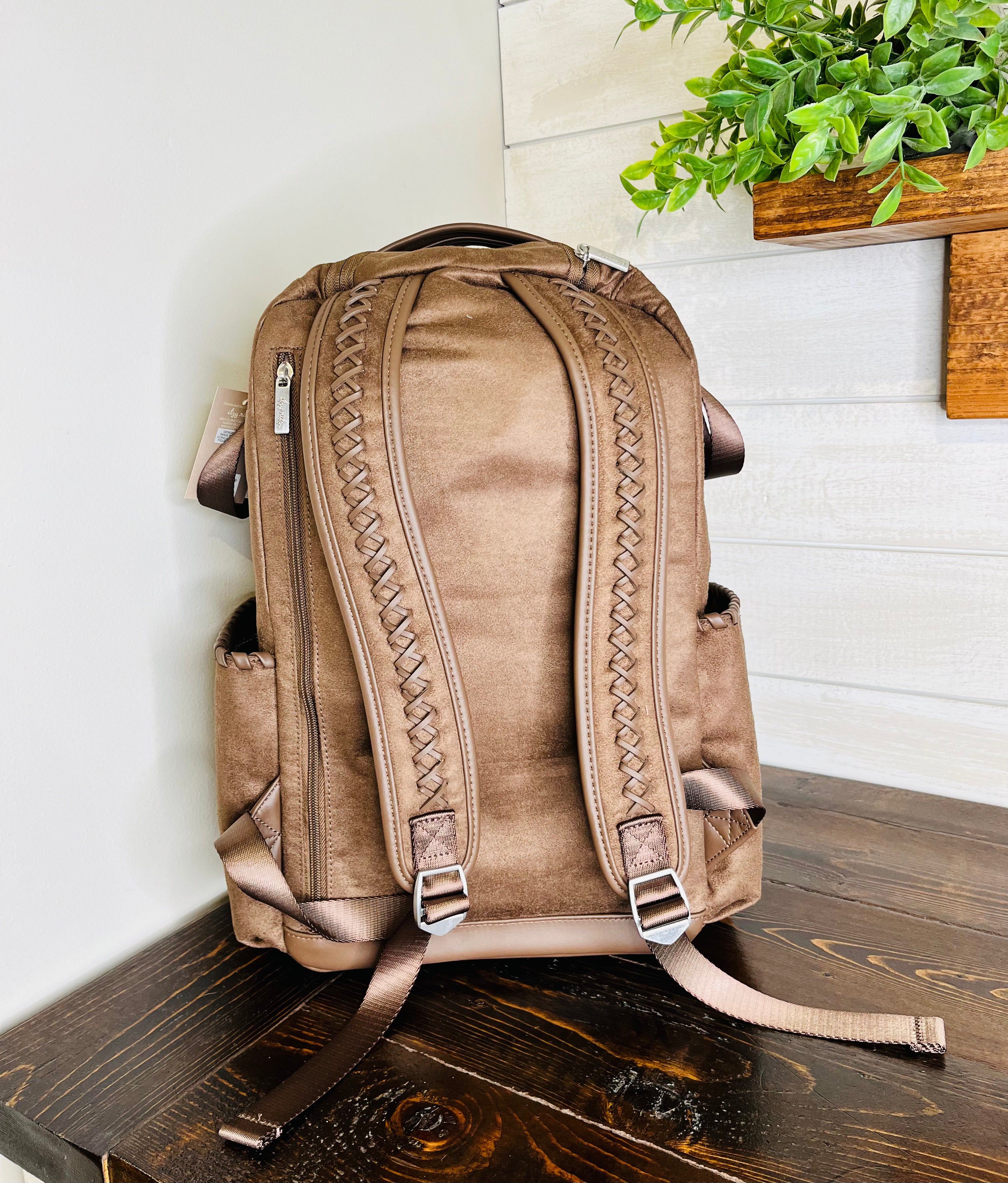 Itzy Ritzy Boss Plus Brown Lacing Diaper Bag