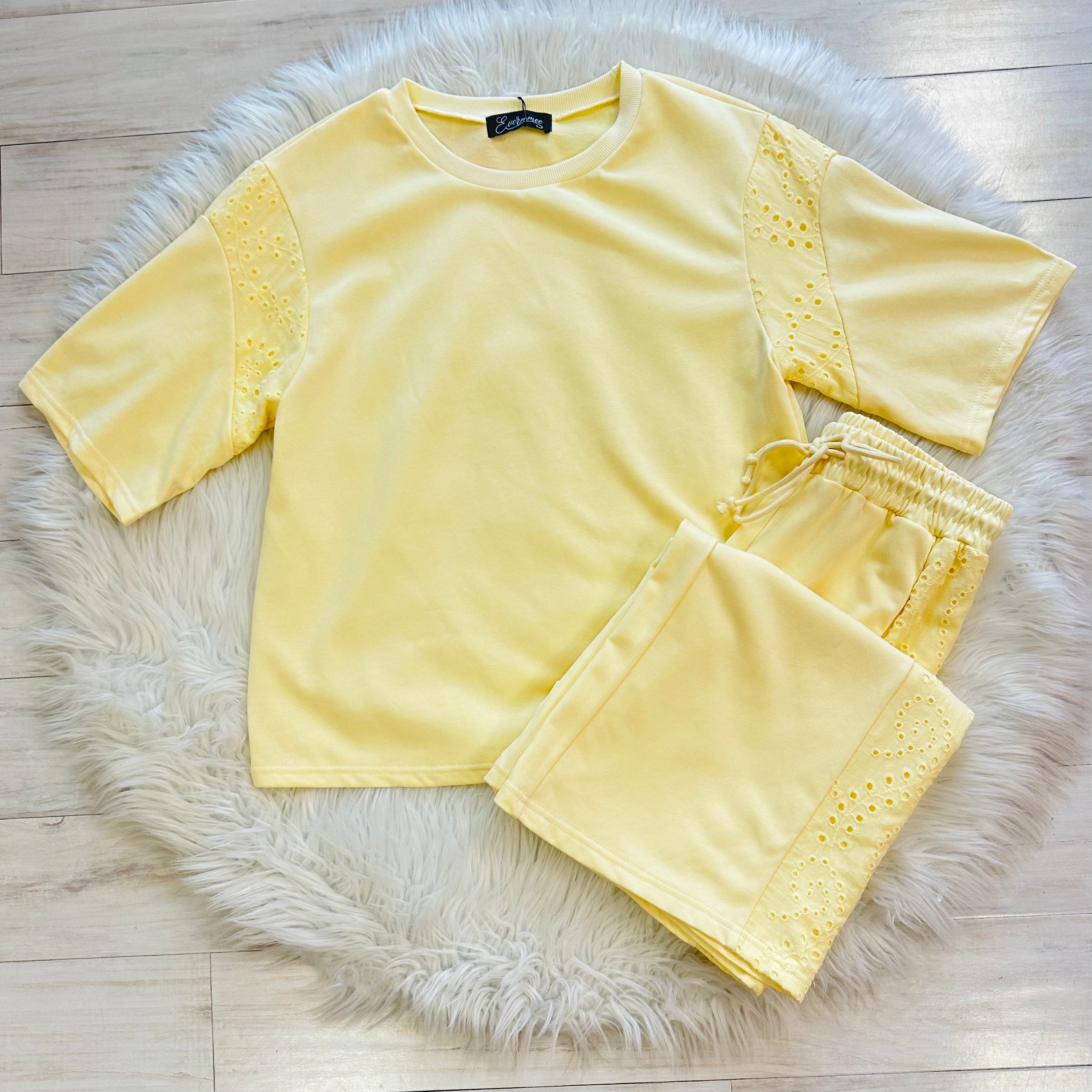 Women’s Butter Yellow Pants Set