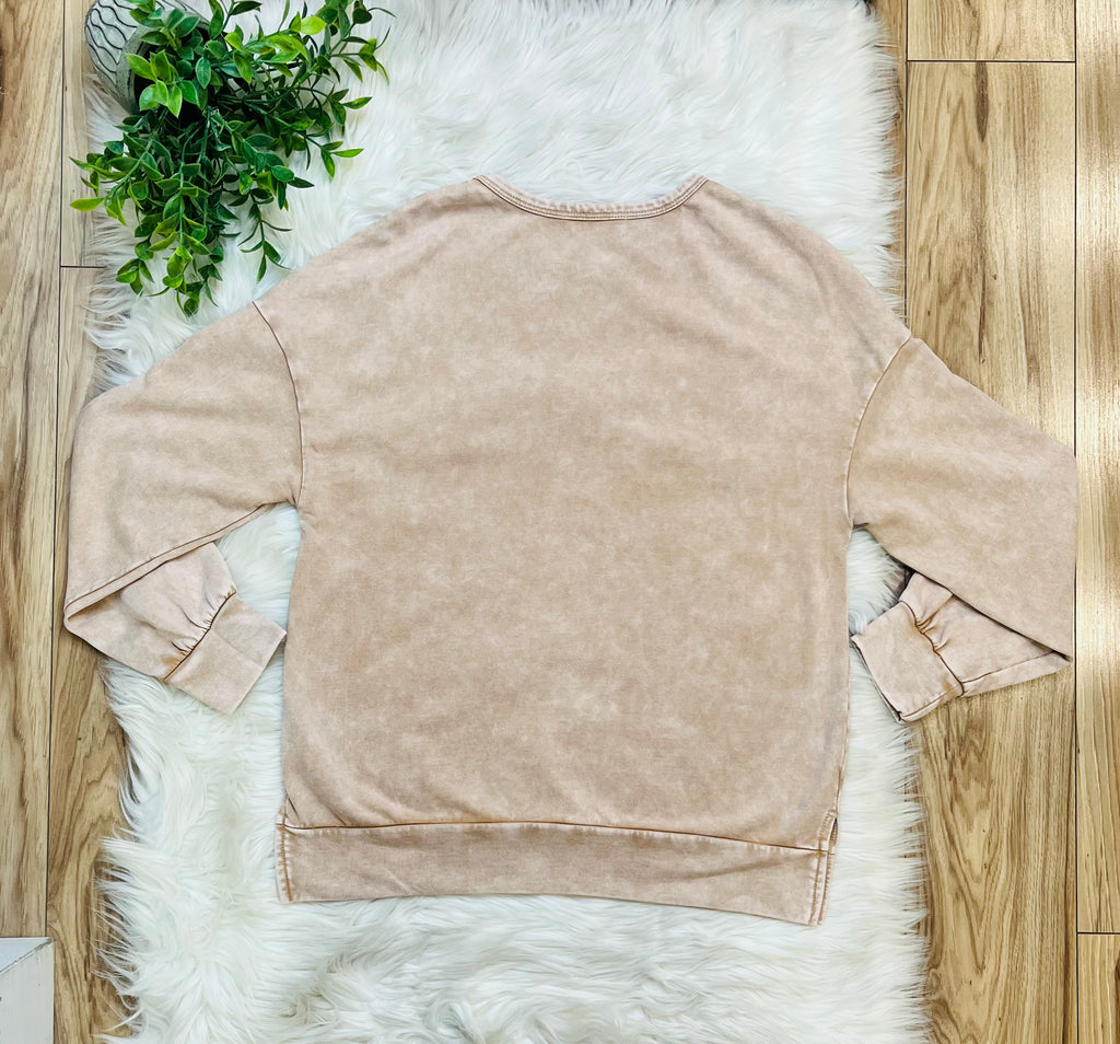 Women’s Evermmee Tan Bow Top- True to Size