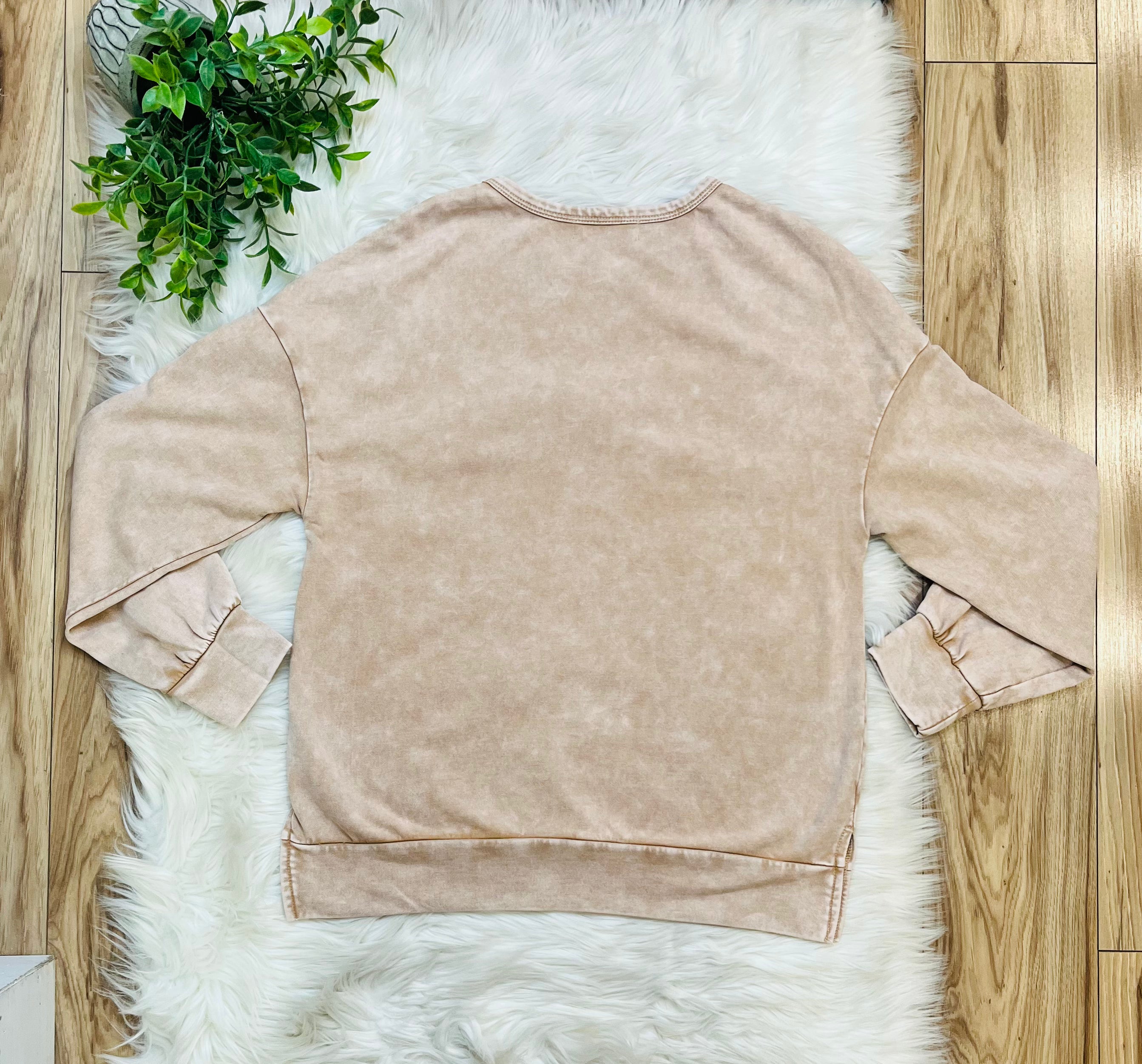 Women’s Evermmee Tan Bow Top- True to Size