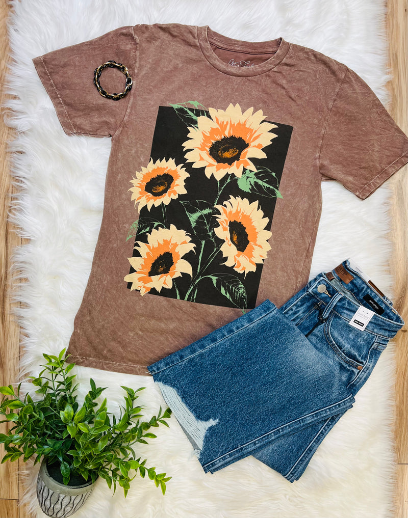 Lotus Sunflower Graphic Tee