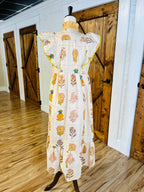 Women’s Umgee Yellow Floral Midi Dress