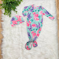 Girl’s Sage Garden Knotted Gown and Hat Set
