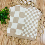 Women’s Very J Checkered Knit Sweater Top
