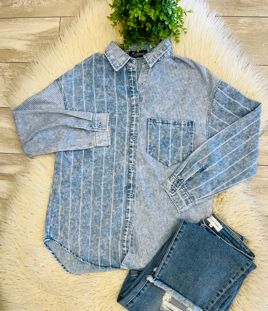 Women’s Evermmee Denim Top - True to Size
