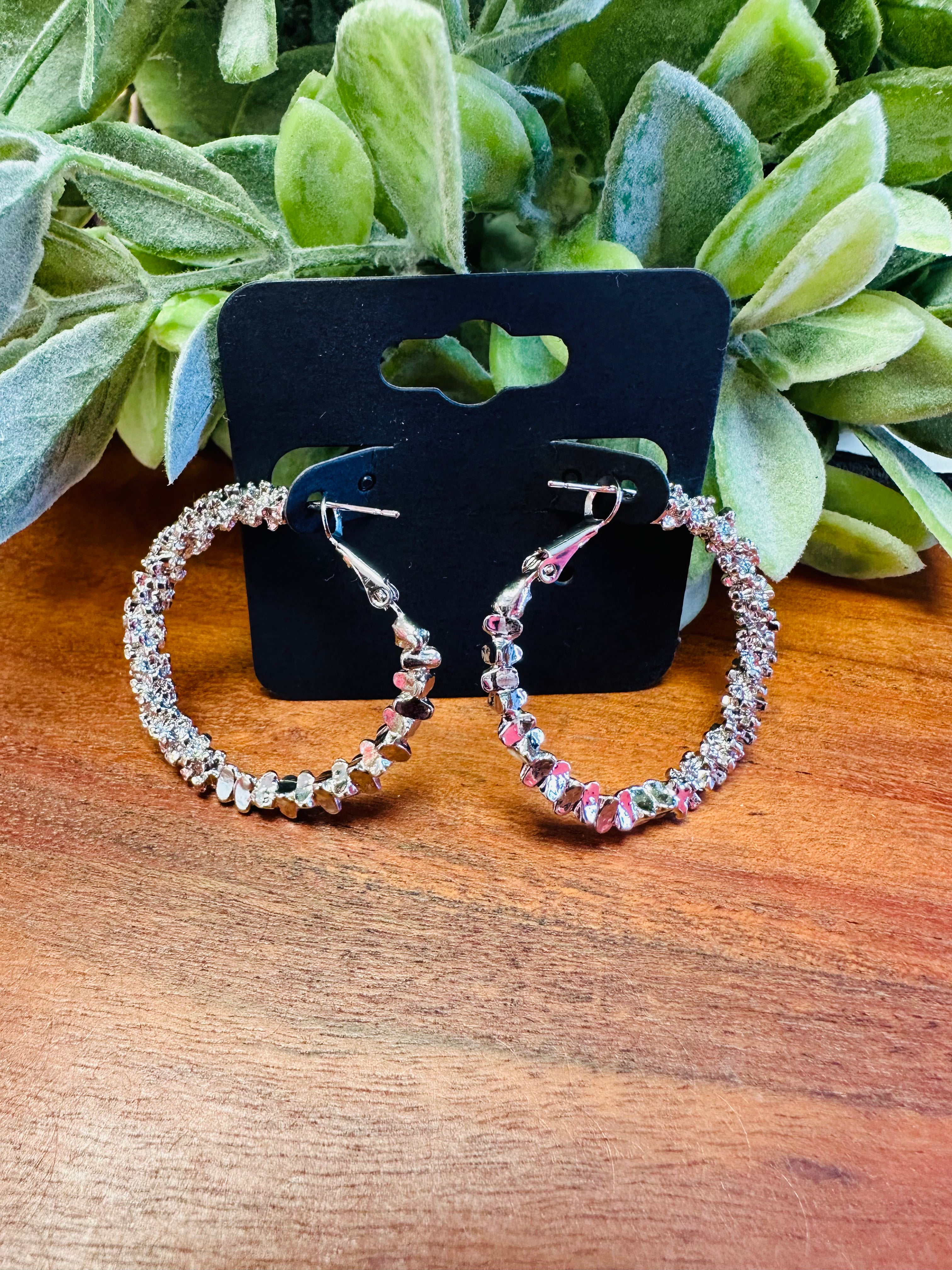 Silver Hoops