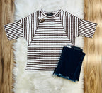 Women’s Evermmee Brown striped top