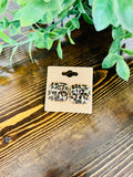 Women’s Gold Roped Leopard Earrings