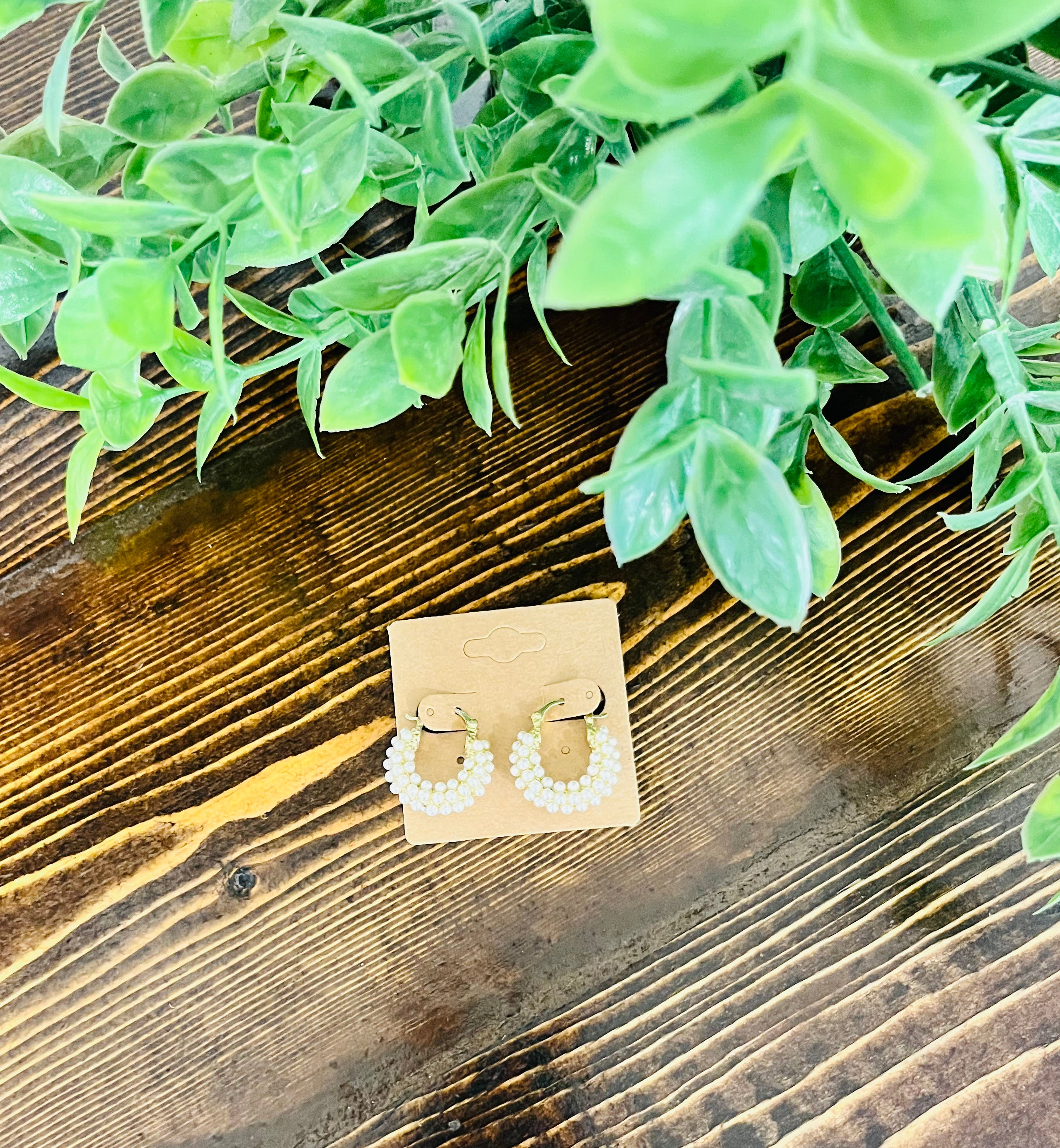 Women’s Pearl Hoop earrings