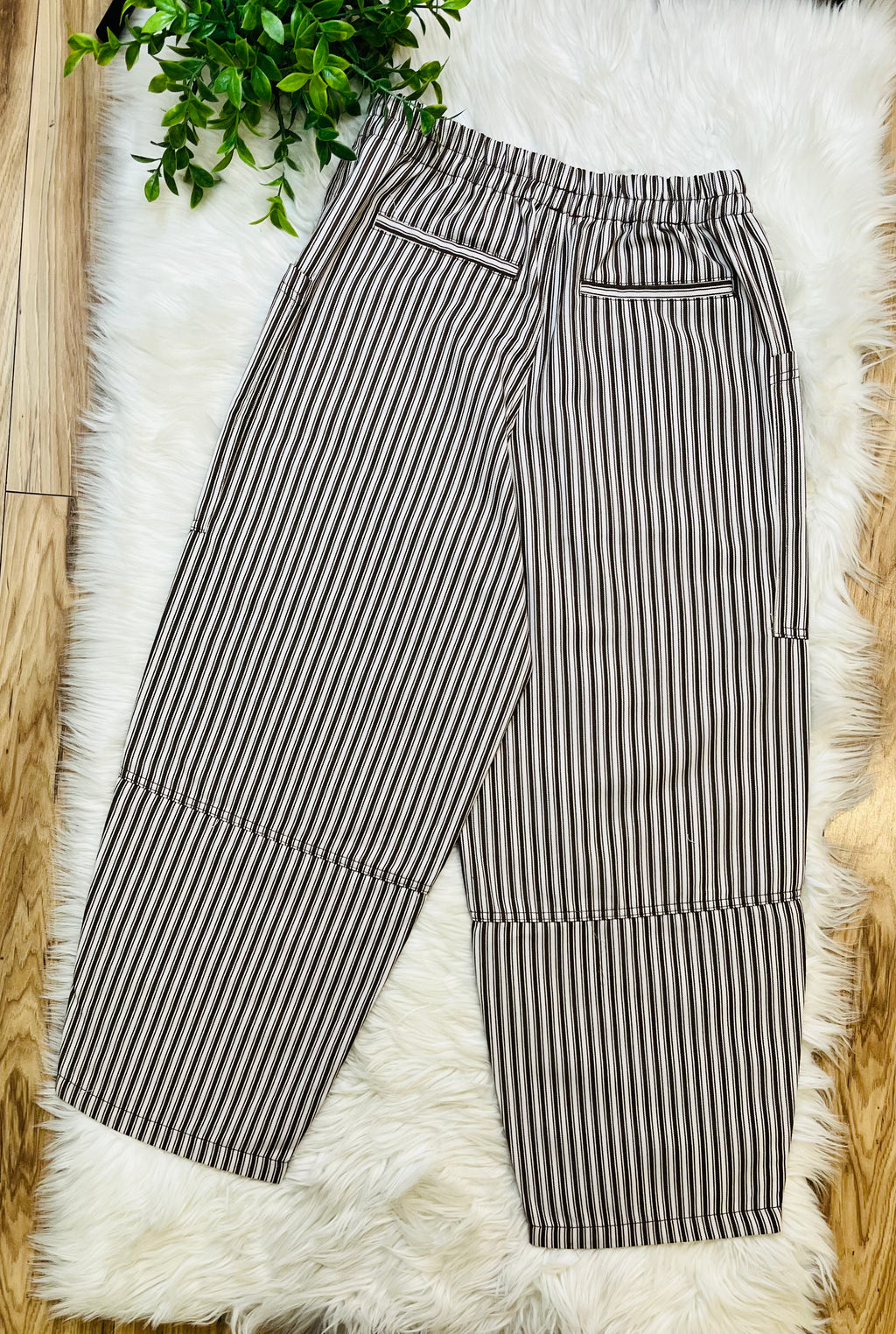 Women’s Blu Pepper Brown Stripe Pants