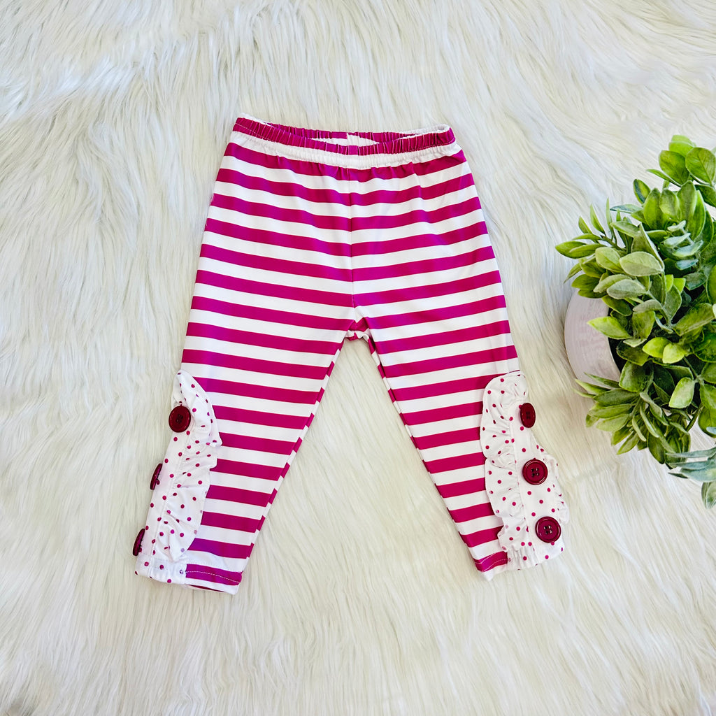 Girl’s Magenta Mixed Print Set