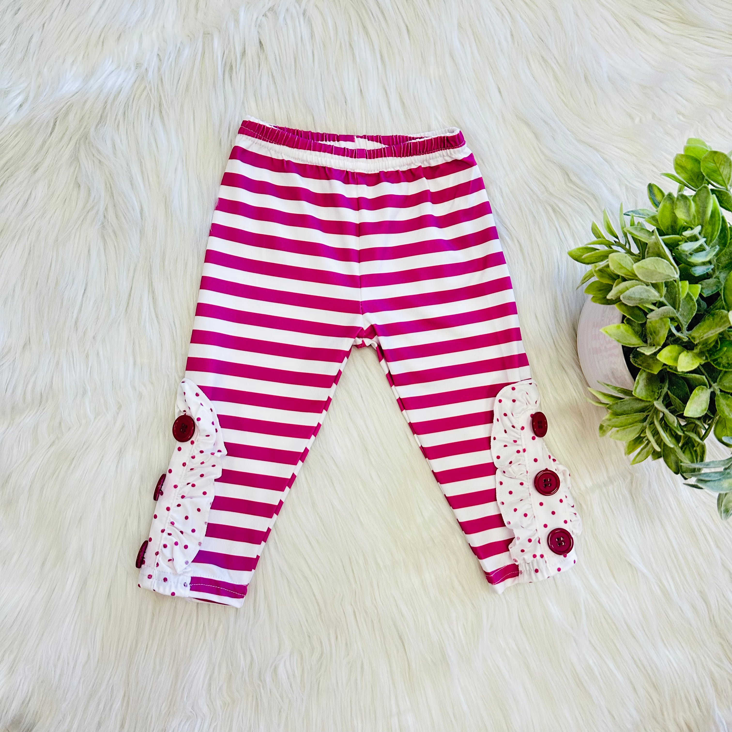 Girl’s Magenta Mixed Print Set