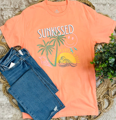 Orange sunkissed tee - Mini Mee Boutique