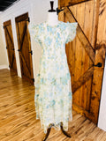 Women’s Perch Curvy Floral Tulle Pattern Dress
