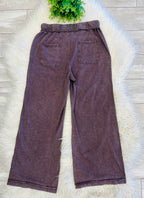 Women’s Evermmee Mineral-Wash Pants Chocolate Brown - True to Size