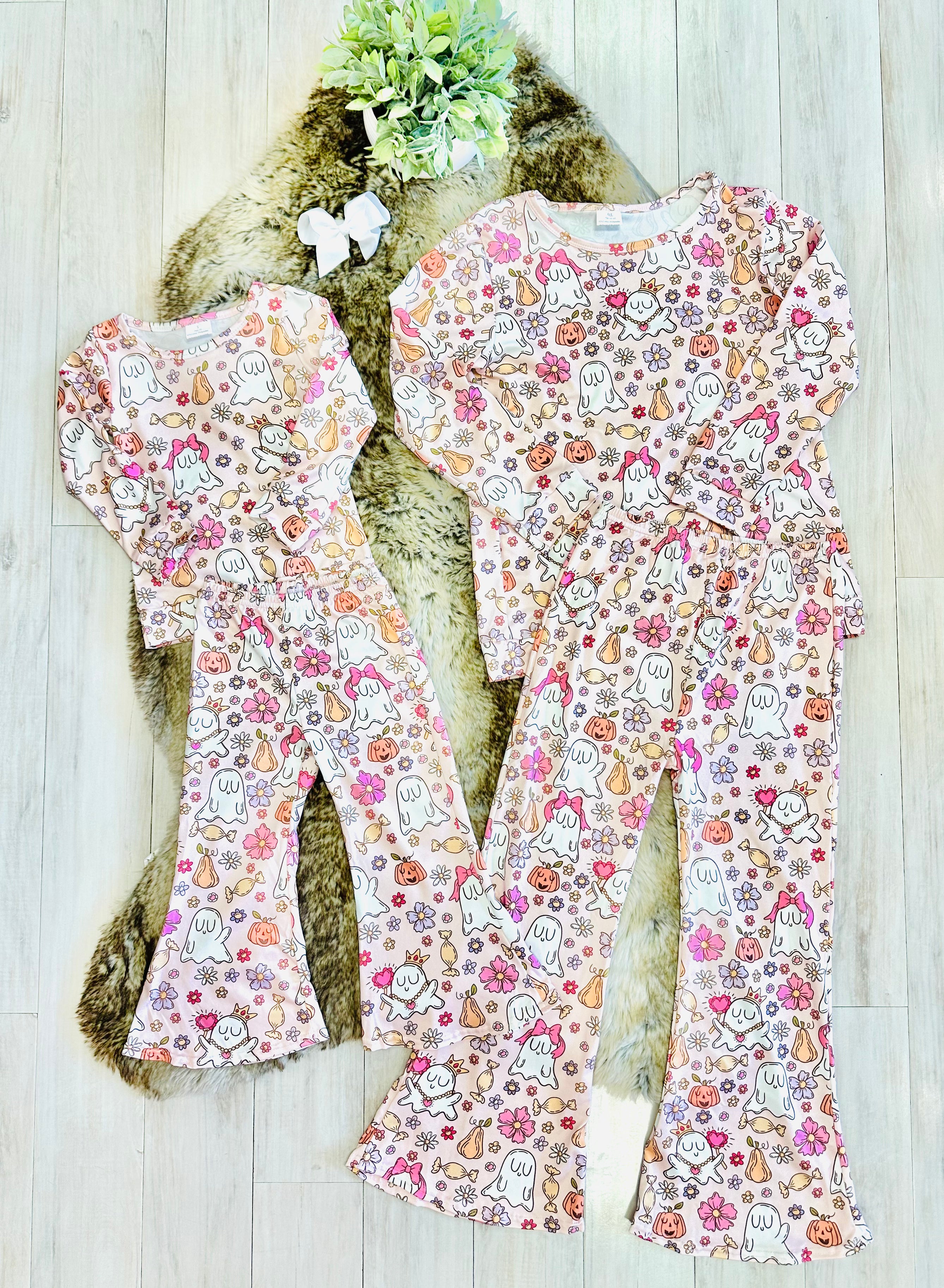 Girls Halloween Ghost Outfit