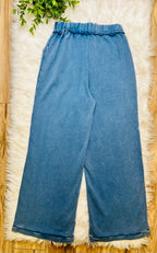 Women’s Evermmee Deep Blue Drawstring Pants- True to Size