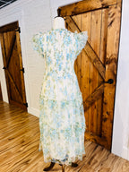 Women’s Perch Curvy Floral Tulle Pattern Dress