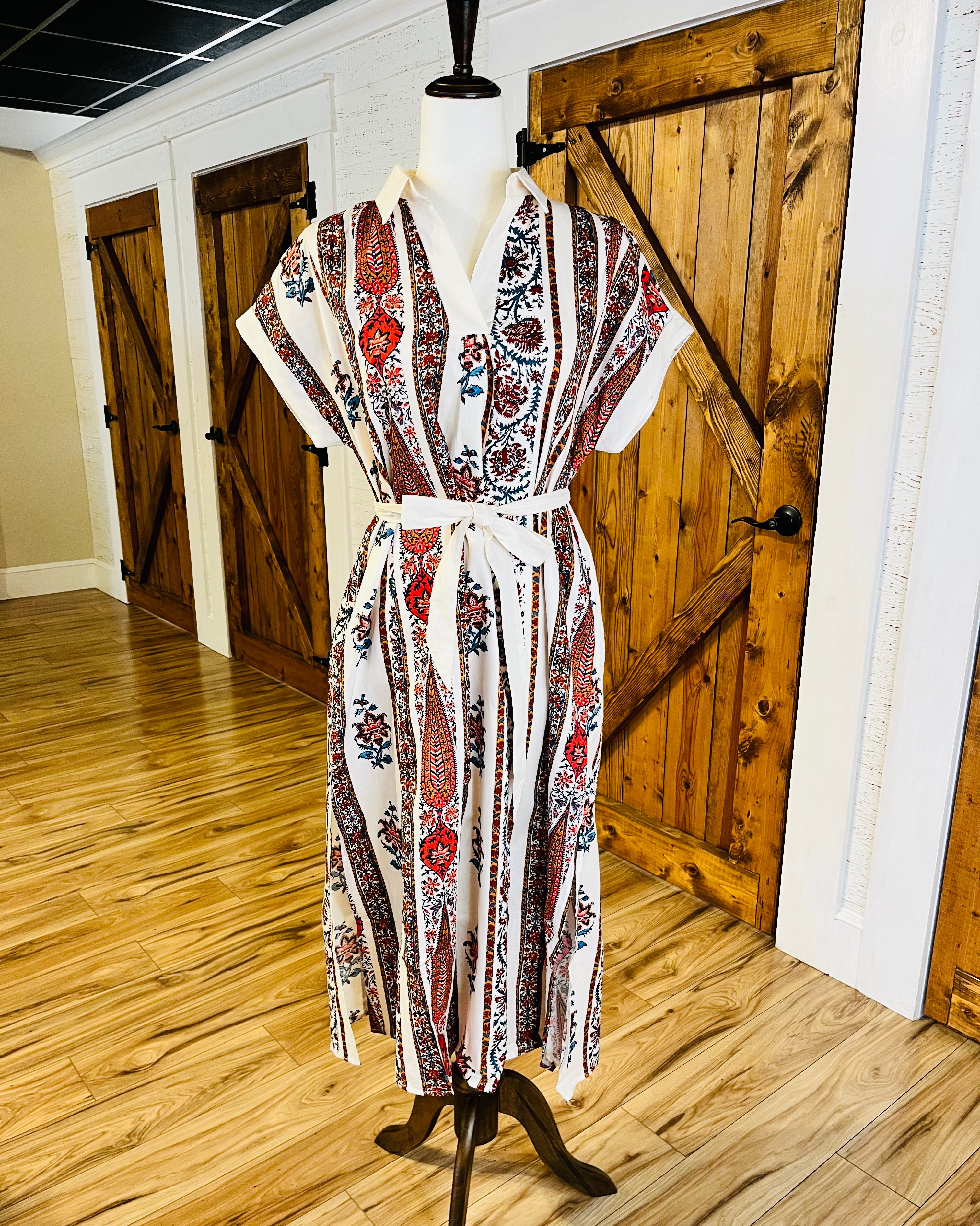 Women’s Umgee Vertical Print Dress