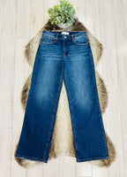Women’s Risen Dark Wash High Rise Straight Jeans #20087