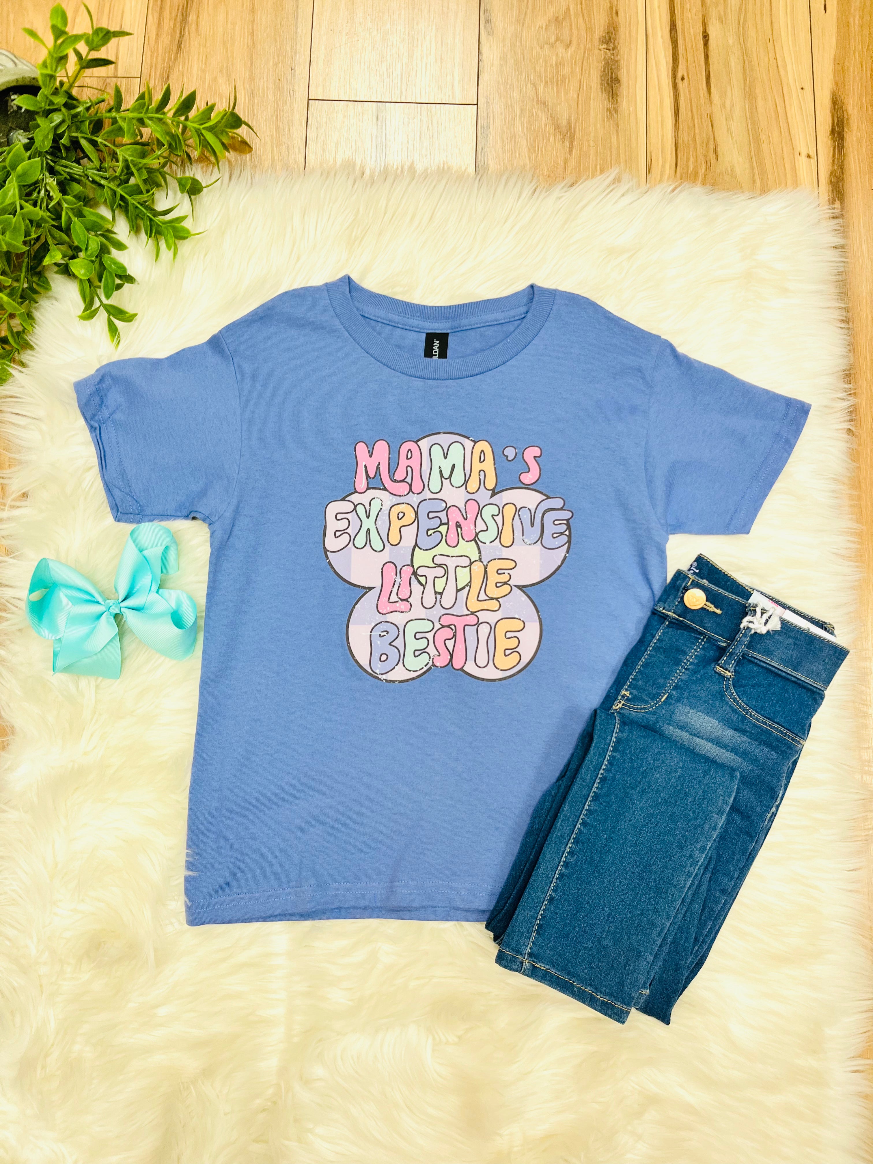Girl’s Purple “Mama’s Expensive Little Bestie” Tee