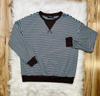 Women’s Evermmee Brown and Blue Stripe Set