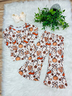 Girl’s Thanksgiving Mixed Print Outfit