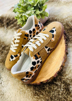 Women’s Camel Brown Leopard Print Shoes