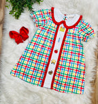 Girl’s School Embroidered Dress