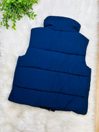 Women’s Zenana Navy Puffer Vest- Top True to Size